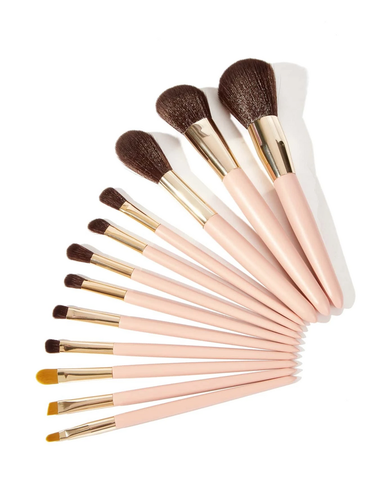 SHEGLAM Soft Bamboo Makeup Brush Set - 12 PCS