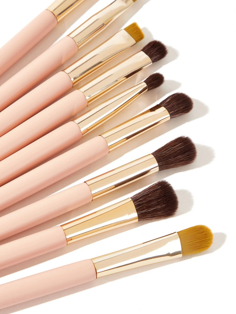SHEGLAM Soft Bamboo Makeup Brush Set - 12 PCS
